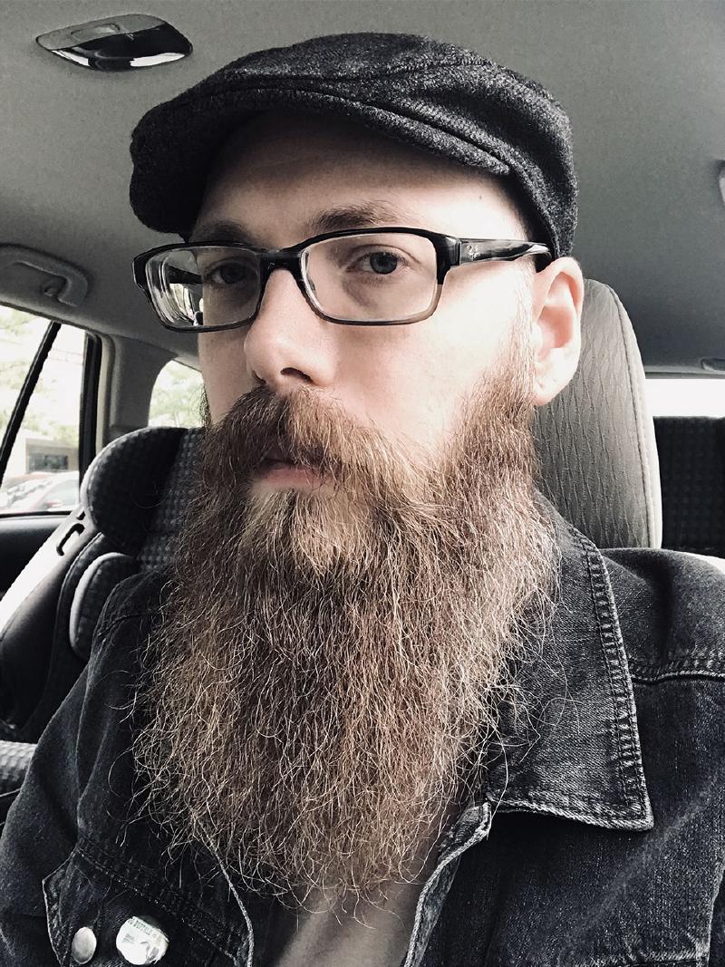 Beard growth after a year.