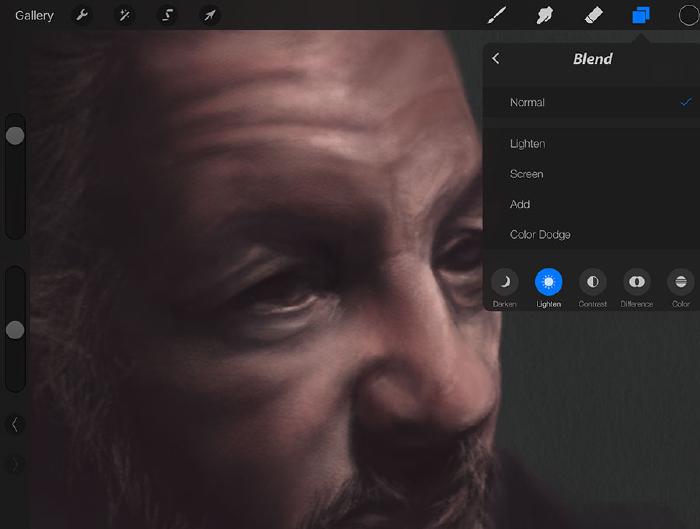 Blending modes in Procreate