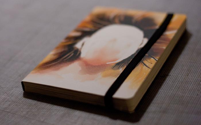 Custom Paper Moleskine book cover of a faceless woman