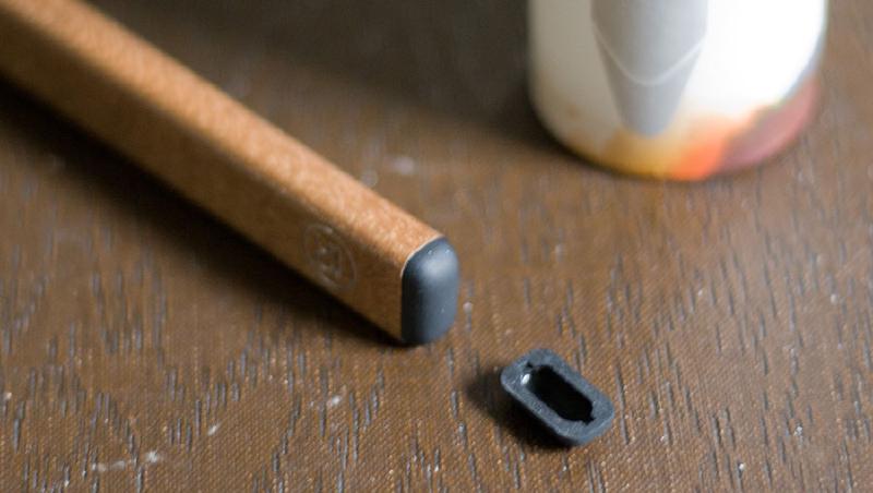 Detail of Pencil’s eraser and replacement nub.
