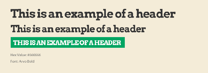 Typography - headers